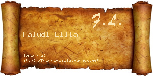 Faludi Lilla névjegykártya