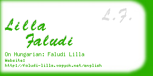 lilla faludi business card